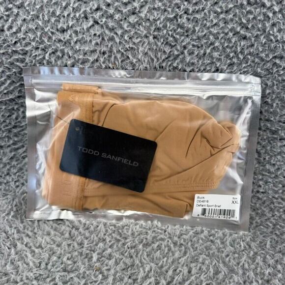 Todd Sanfield Brief Underwear mens 2XL Tan Buck Defiant Sport Micro DE4616 NEW - Picture 5 of 7